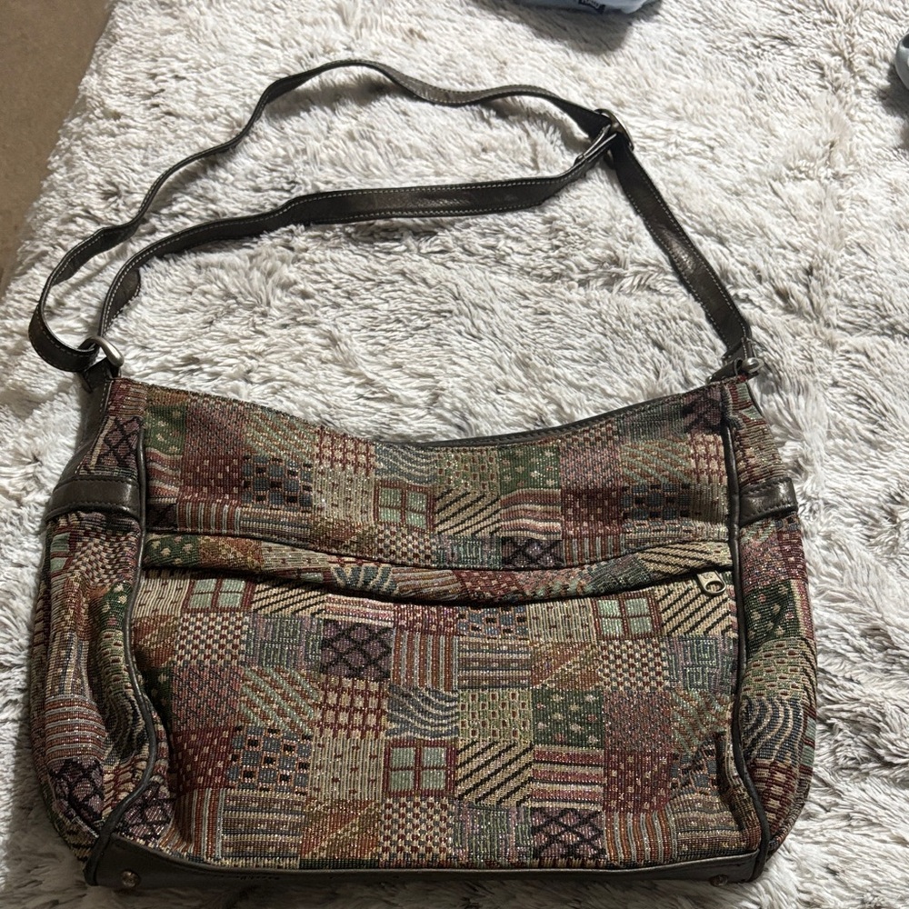 SAS Multicolor Geometric Shoulder Bag